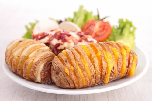 Preview: Sliced Baked Potato With Cheese
