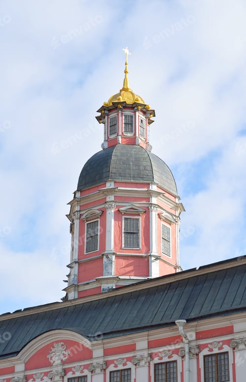 Preview: Church Of The Annunciation Of The Alexander Nevsky Lavra, Ancient Monastery In Baroque Style In