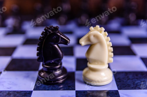 Preview: Composition Of The Chess Pieces On Chess Board