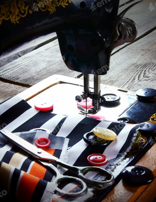 Preview: The Sewing Machine And Tools. Vintage Sewing .