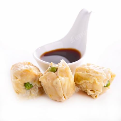 Delicious Siu Mai Dumplings with Soy Sauce
