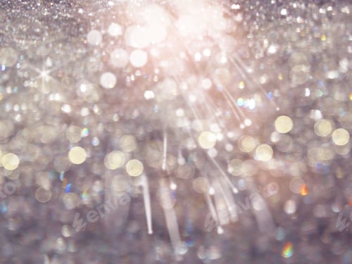 Visualização: Guirlanda de luzes de Natal de fundo branco abstrato