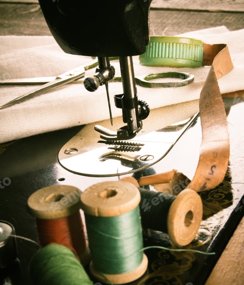 Preview: Sewing. The Sewing Machine And Tools.