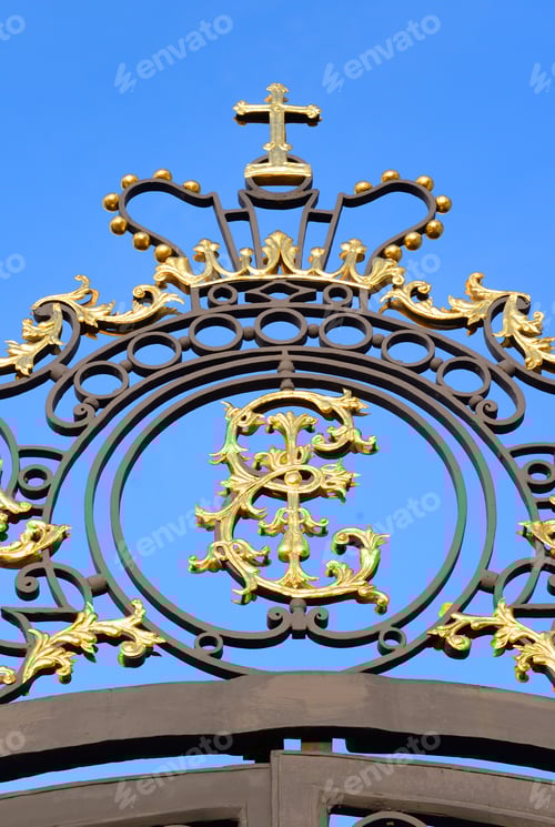 Preview: Details Of Golden Gate In Tsarskoe Selo, Russia.