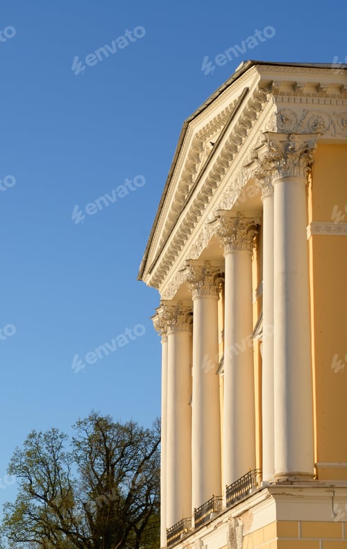 Preview: Palace In Pavlovsk At Sunny Spring Evening, Near St.Petersburg, Russia.