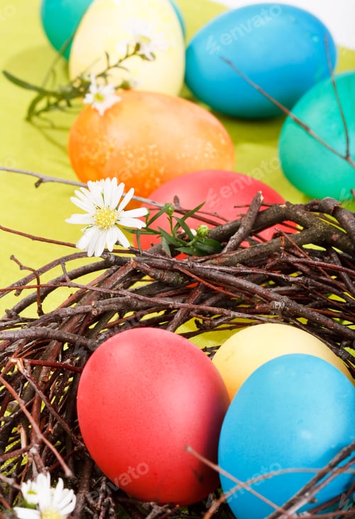 Preview: Easter Eggs In A Nest