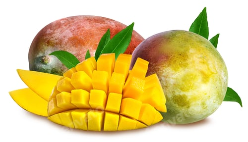 Preview: Mango Fruit Isolated On White Background