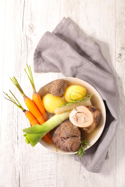 Preview: Beef With Vegetable And Broth,Pot Au Feu