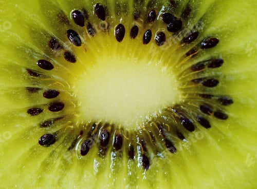 Preview: Fresh Juicy Kiwi Fruit Slice Closeup