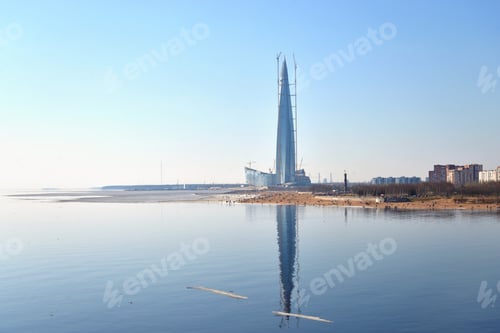 Preview: Skyscraper Lakhta Center On Coast Of Gulf Of Finland In St.Petersburg, Russia.