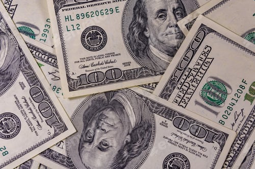 Preview: Macro Image of United States One Hundred Dollar Bills