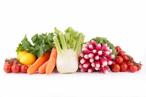 Preview: Raw Vegetables Isolated