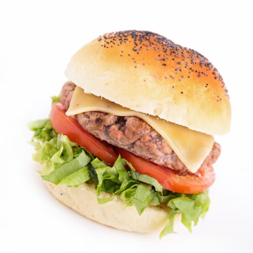 Preview: Hamburger Islated On White Background