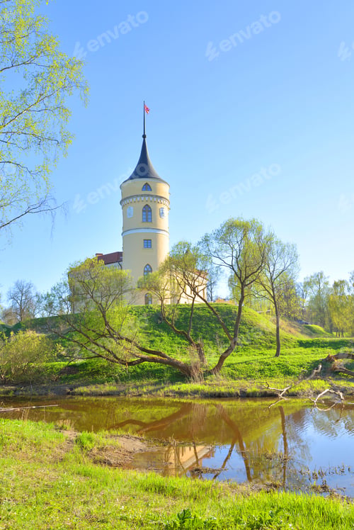 Preview: View Of The Castle Mariental Or Bip The Residence Of Emperor Paul I In Pavlovsk On The Outskirts Of