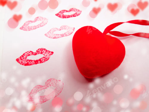 Preview: Greeting Card Love Valentine'S Day With Hearts Background