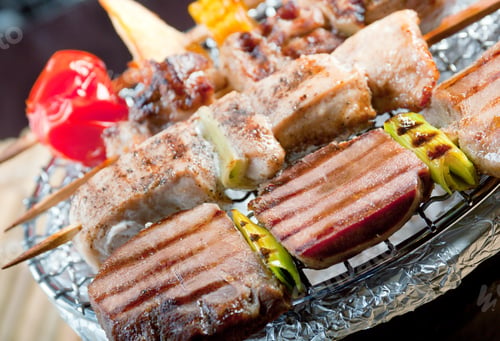 Preview: Japanese Skewered Meat .Japanese Cuisine - Kebab