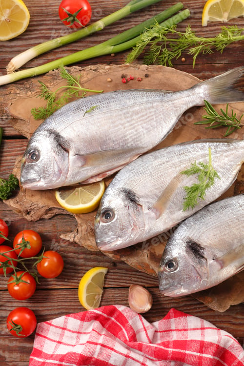 Preview: Raw Fish And Ingredients