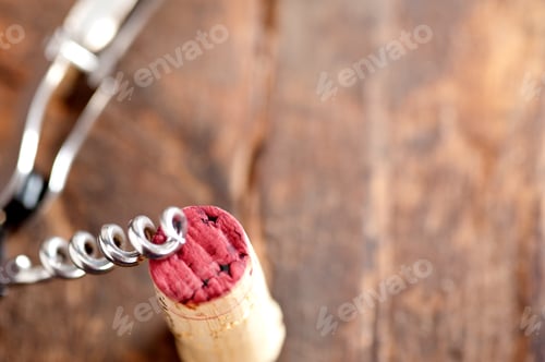 Preview: Red Wine Corking And Tasting Closeup Macro