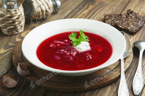 Preview: Russian And Ukrainian National Red Soup Borsch