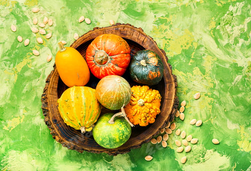Preview: Big Set Of Autumn Pumpkins.Autumn Symbol.Mini Pumpkin