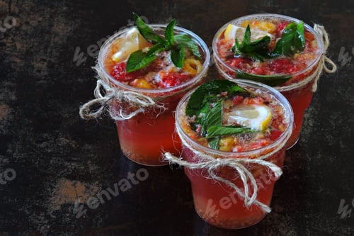 Preview: Homemade Lemonade In Cups. Healthy Drink. Keto Diet
