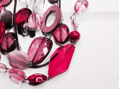 Preview: Jewelry Beads With Bright Colorful Crystals Luxury Fashion Accessory Background