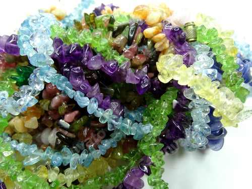 Preview: Jewelry Semiprecious Beads Made Of Geological Minerals