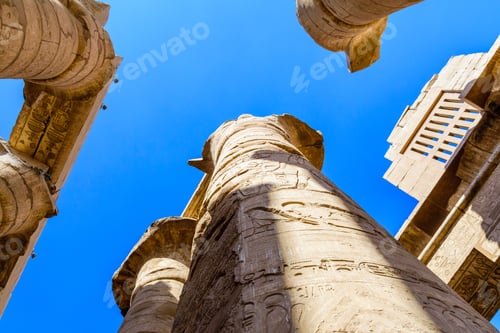 Preview: Columns In Great Hypostyle Hall Of Karnak Temple
