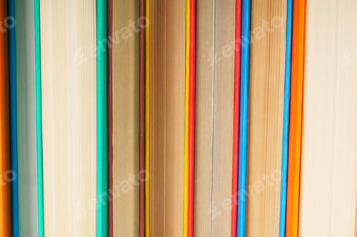 Preview: Multi-Coloured Books. A Background From Multi-Coloured Books.