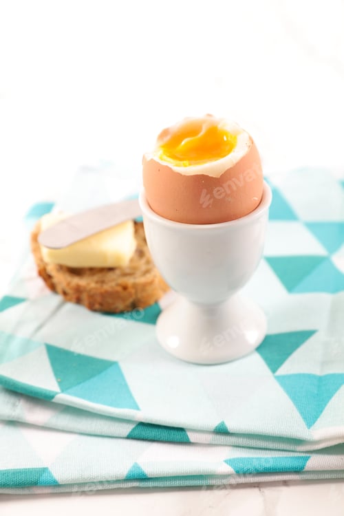 Preview: Soft Boiled Egg And Toast With Butter