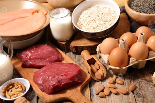 Preview: Selection Of Food High In Protein