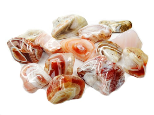Preview: Botswana Agate Chalcedony Quartz Semigem Geological Mineral Isolated