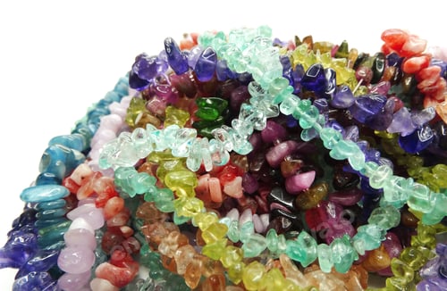 Preview: Jewelry Semiprecious Beads Made Of Geological Minerals