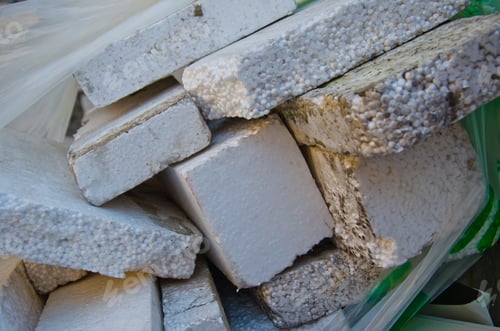 Preview: The Heap Of The White Styrofoam Pieces