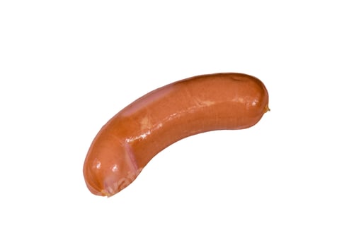 Preview: One Sausage Isolated On A White Background