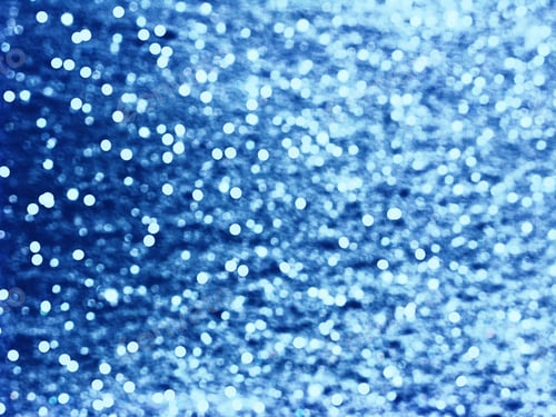 Preview: Abstract Blue Background Colorful Blurred Christmas Light Garland Snow