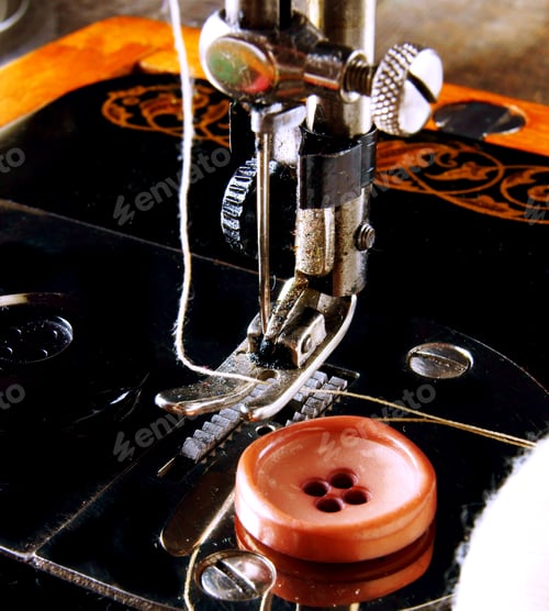Preview: Sewing. The Sewing Machine And Accessories (Threads, Needle, Buttons).