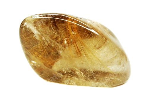 Preview: Rutilated Quartz Semigem Crystals Geological Mineral Isolated