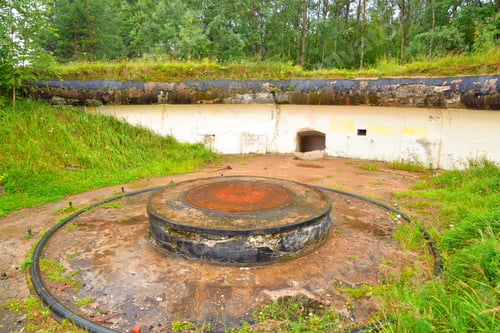 Preview: The Ruins Of Old Artillery Batteries Of Krasnaya Gorka In Leningrad Region, Russia.