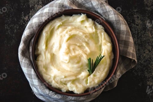 Preview: Homemade Mashed Potatoes With Fragrant Herbs.