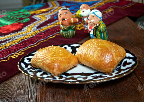 Preview: Traditional Eastern Food Samsa - Uzbek Cuisine