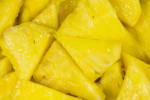 Preview: Pieces Of The Chopped Pineapple For Background