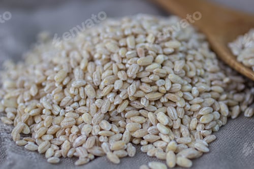 Preview: Pearl Barley. Selective Focus