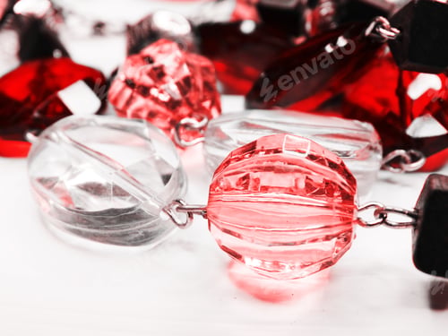 Preview: Jewelry Beads With Bright Colorful Crystals Luxury Fashion Accessory Background