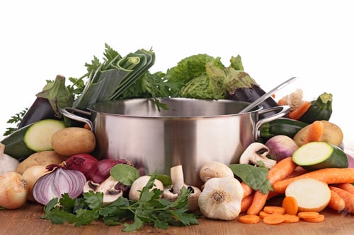 Preview: Pan With Raw Vegetables