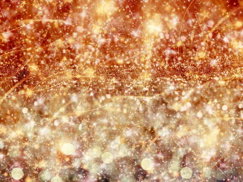 Preview: Golden Festive Sparkling Stars Background Design