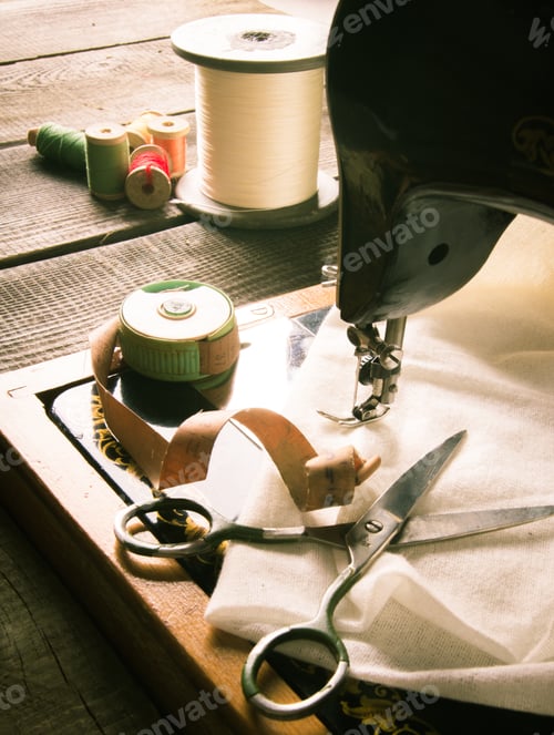 Preview: Sewing. The Sewing Machine And Tools.