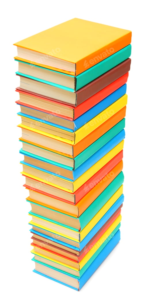 Preview: Books On A White Background.