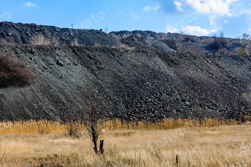 Preview: Slag Heaps Near The Iron Quarry. Mining Industry