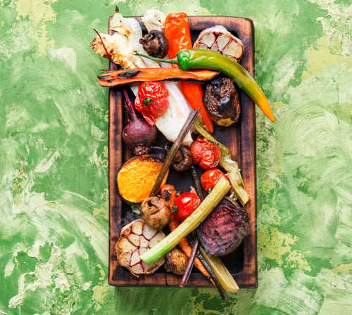 Preview: Assorted Delicious Grilled Vegetable.Delicious And Healthy Breakfast